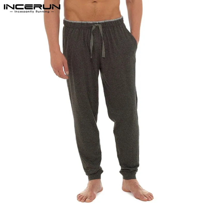2019 Men Sleep Pants Pajamas Fitness Soft Comfortable Solid Color Male