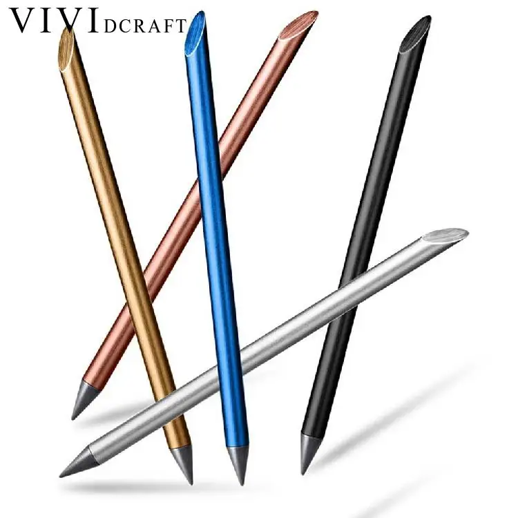 

Vividcraft Superior Repeated Filling Black Ink Free Marker Pen Multi Pen Creative Metal Pen Inkless Pen with a Pen Point