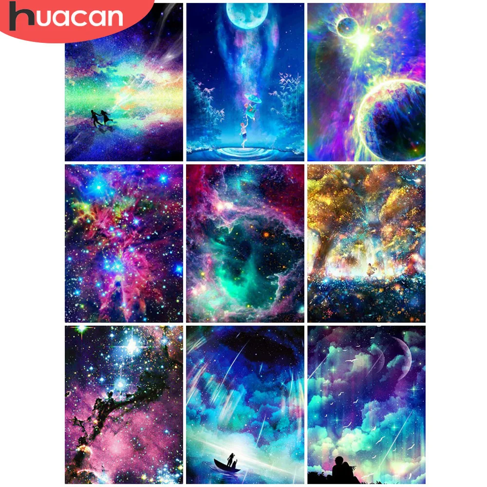 

HUACAN Diamond Painting Full Square New Arrival Scenery Home Decoration Diamond Embroidery Nature Picture Beading Diamond Mosaic