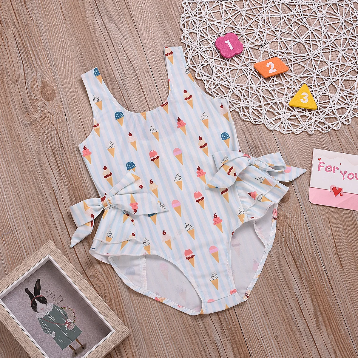 Summer kids Baby Girls Sweet tube Clothes Sleeveless Infant Bebes Bow Romper Backless Halter Jumpsuit 1pcs Outfit Sunsuit