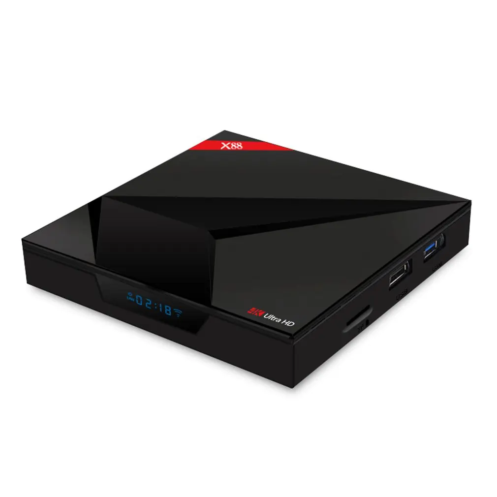 

X88 Set Top Box Voice Smart 4K High Definition Network Player TV Box 4+32G WiFi 2.4G Set-top Box Player For Android 7.1