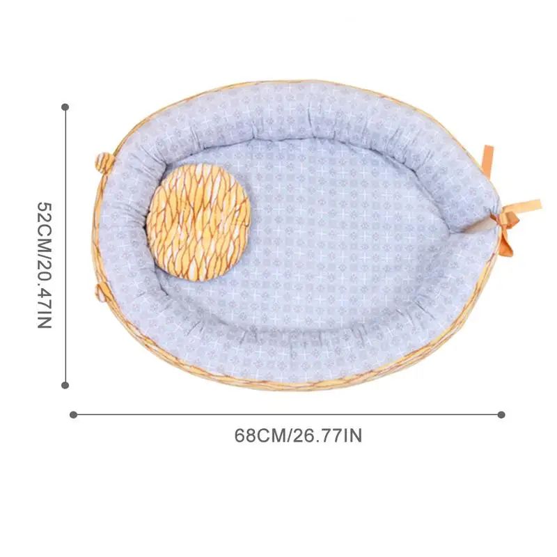 Портативное детское гнездо кровать хлопок Колыбель печать детская кроватка бампер складной спальное место для новорожденных путешествия кровать