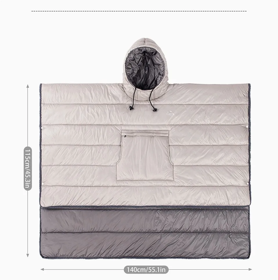 Sleeping Bag Naturehike Outdoor Wearable Cloak Sleeping Bag Winter Plus Quilt Lazy Sleeping Bag for sleeping bag