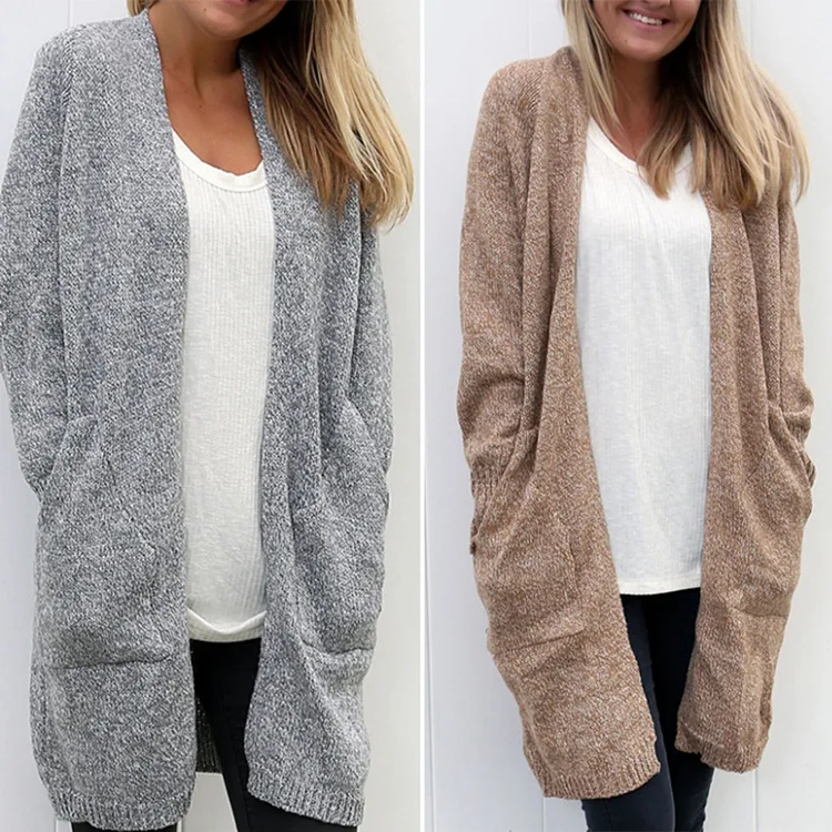 OLOEY 2019 Autumn Winter Fashion Women Long Sleeve loose knitting cardigan sweater Women Knitted Female Cardigan pull femme