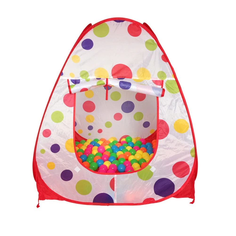 

1set Kids Play Tent Indoor And Outdoor Children Playhouse Birthday Gift For Toddlers Toy Tents With 100pcs Ocean Balls