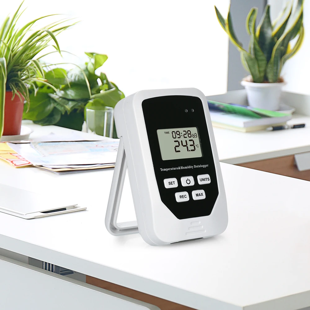 

Mini USB Humidity Temperature DataLogger RH TEMP Recording Meter with Heat Index and Dew Point Test 80,000 Record Capacity