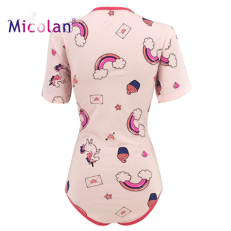 Женский ABDL хлопок Onesie пижамы промежность взрослый ребенок Onesie Комбинезон Ddlg девочка взрослый ползунок комбинезон