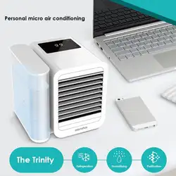 Кондиционер увлажняюший очиститель Настольный вентилятор охладитель воздуха вентилятор с ЖК-дисплеем и usb type-C шнур питания