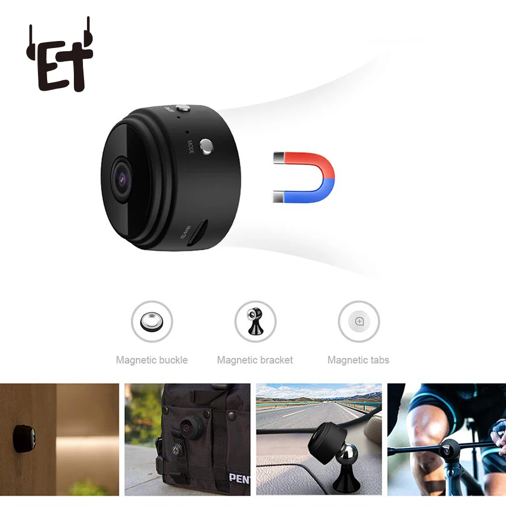 

A9 Pro Mini Camera Professional Cam 1080P FULL HD Magnetic Holder Micro Motion Detection IP Camera Night Vision Survelliance