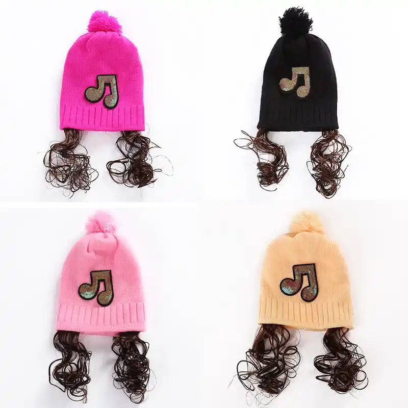baby girl cap with hair