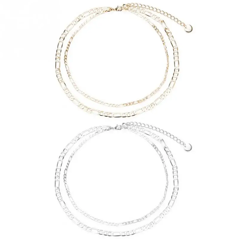 

Fashionable Necklace Jewelry Simple Pendant Double Layer Neck Chain Women Necklace Decoration Female Jewelry Accessory Gift