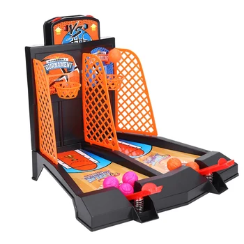 

Kids Intelligence Toy Tabletop Game Desktop Basketball Toys Set Mini Desktop Tabletop Portable Game Set for Indoor or Outdoor
