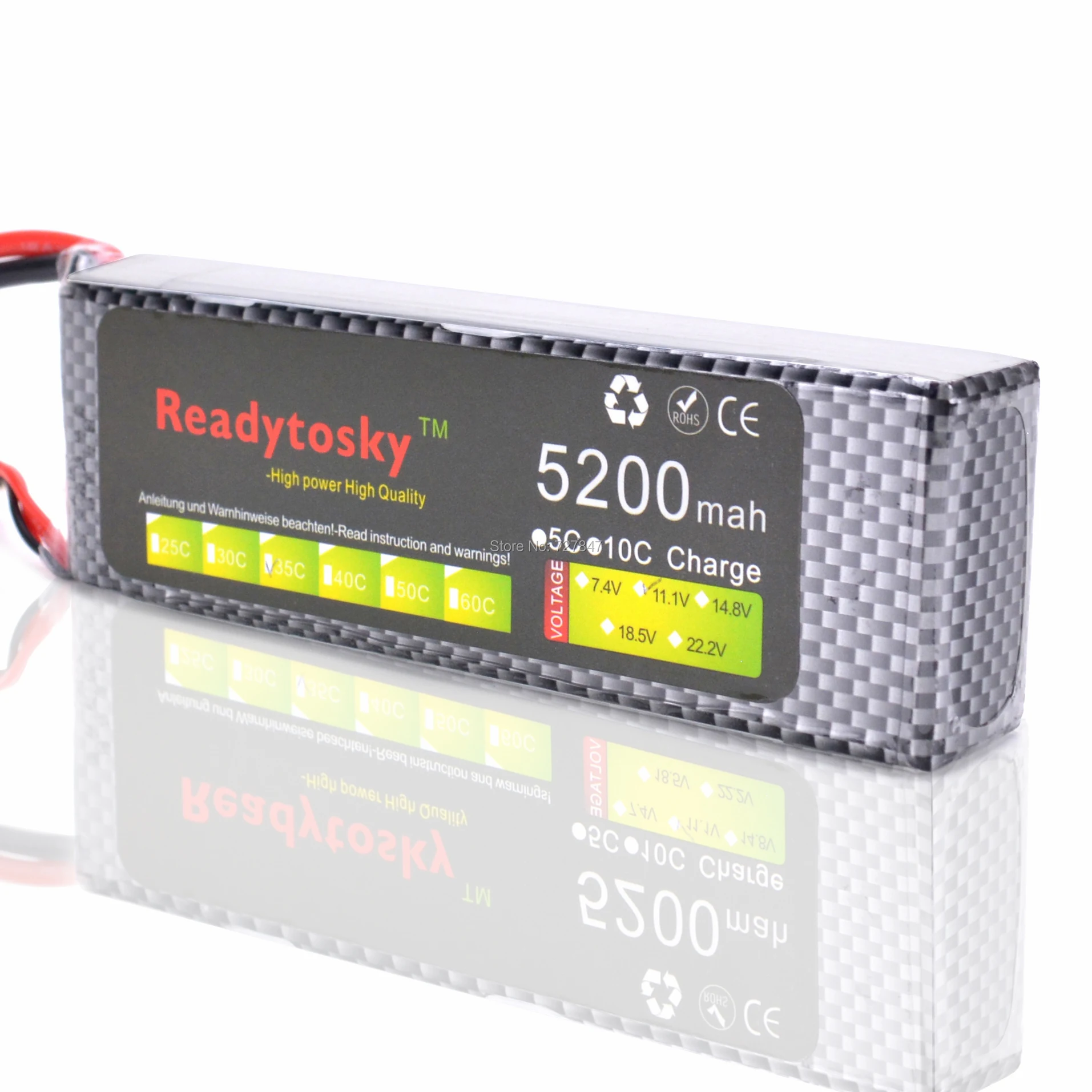

LiPo Battery 3S lipo battery 11.1v 5200mAh 35C rc helicopter rc car rc boat quadcopter remote control toys Li-Polymer battey