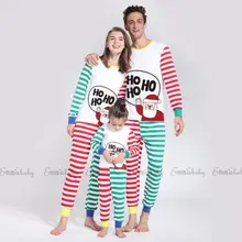 Emmaaby/комплект одинаковых рождественских пижам для всей семьи; одежда для сна для женщин и мужчин; одежда для сна; Семейные рождественские подарки