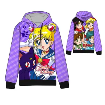 

Hot Anime Bishoujo Senshi Sailor Cosplay Hoodies Standard Hooded Winter Tops Unisex funny Sweatshirts