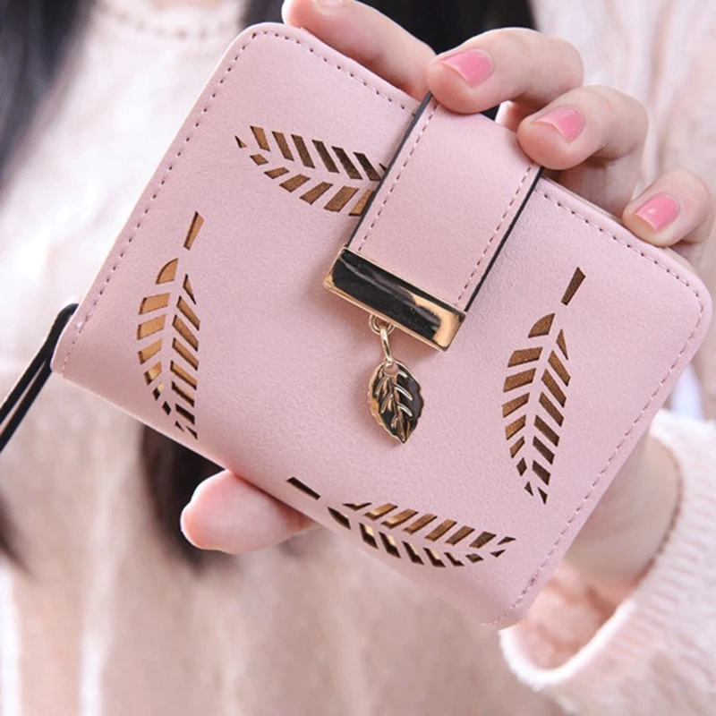 

Korean Women's Mini Wallet Japan And South Korea Simple Buckle Folding Harajuku Personality Short Cute Coin Purse