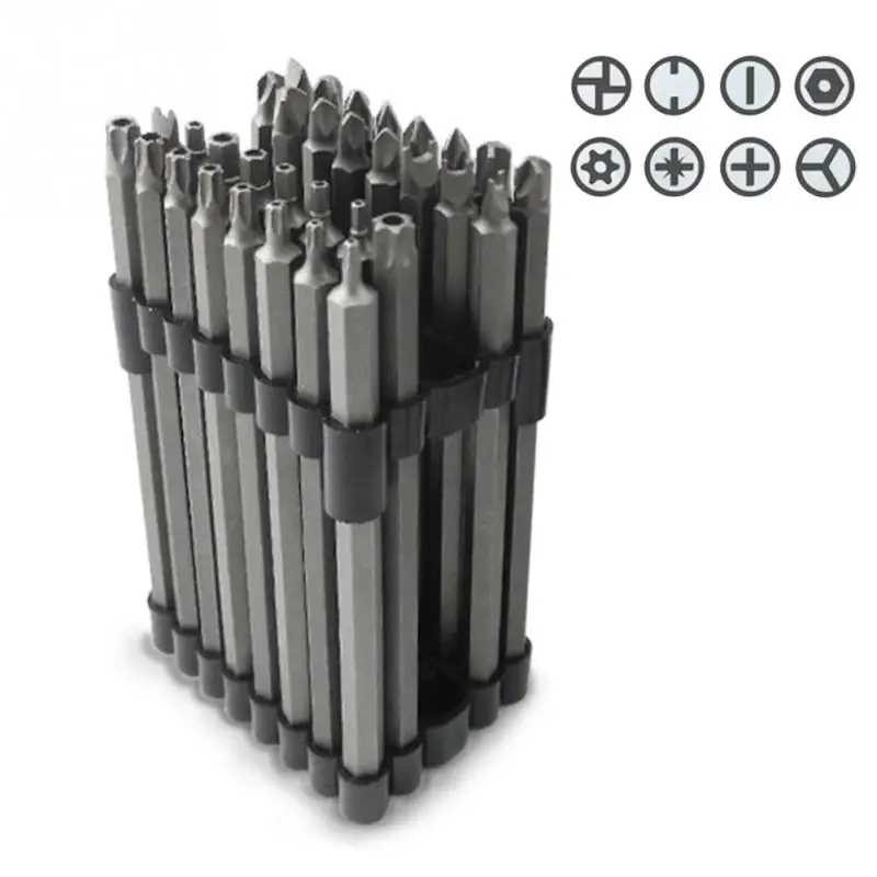 

32pcs Power Set Chrome vanadium alloy steel Multifunctional Cross 150mm Security Screwdriver Long Bits