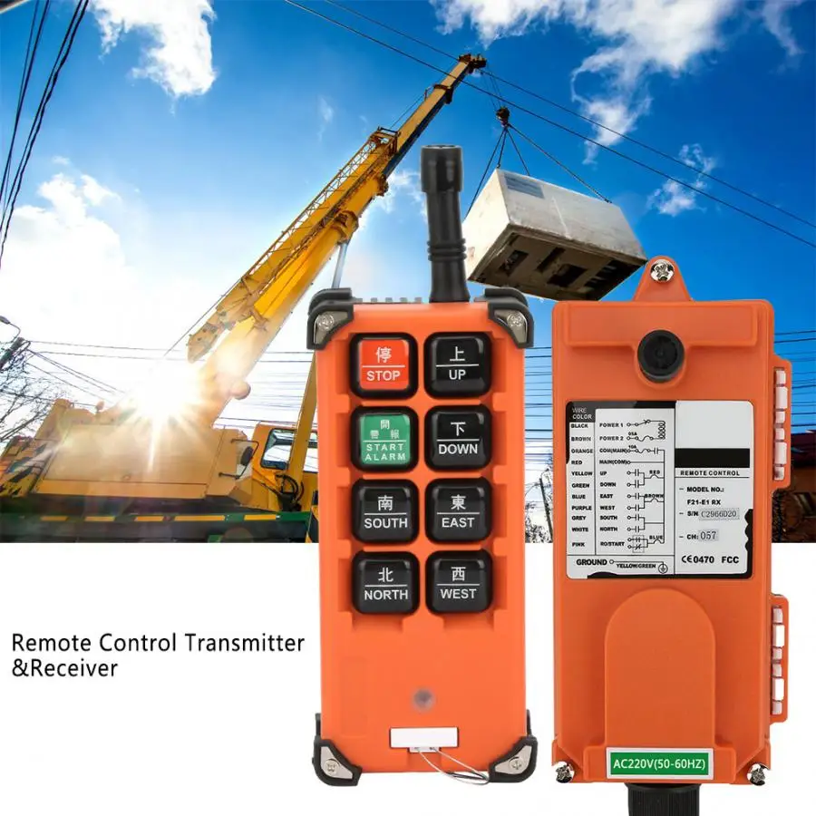 

1 Set Hoist Remote Control industry Wireless Remote Controller Hoist Remote Control 2 Transmitter + 1 Receiver 220v