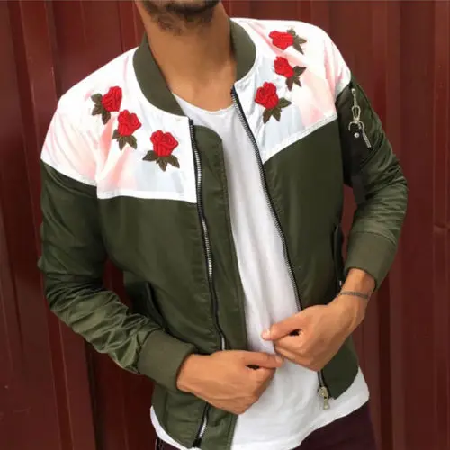 

Hot Spring Autumn Men's Thin Jackets Fall Casual Collar Jacket Coat Outwear