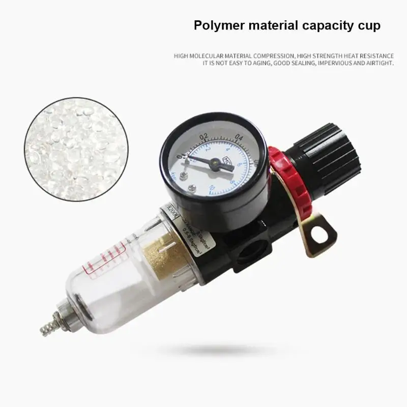 

AFR-2000 Pneumatic Filter Air Treatment Unit Pressure Regulator Compressor Reducing Valve Oil Water Separation AFR2000 Gauge