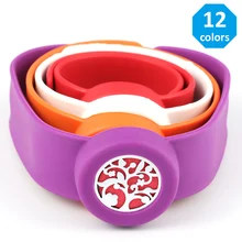 

Essential Oil Diffuser Bracelet for Kids Mosquito Repellent Bangle for Children 12 Colors Slap Bangles Silicone Bracelets