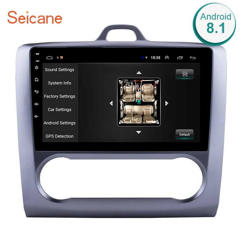 Pаспродажа Seicane 2 DIN 9 дюймов Android 8,1 font b GPS b font навигация Сенсорный экран четырехъядерный автомобиль радио для 2004 2005 2006 2011 Ford Focus Exi AT