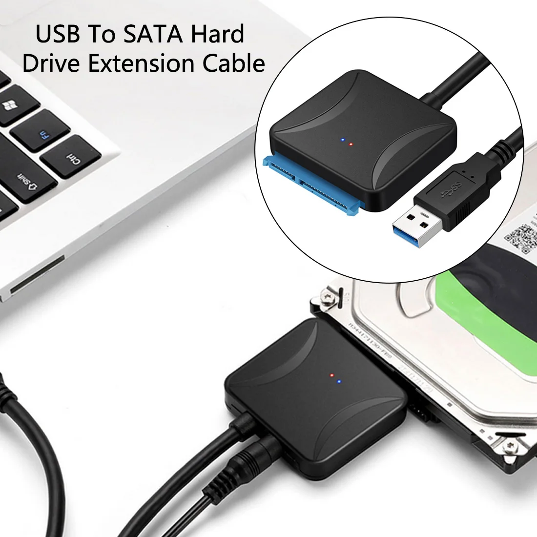 

Sata to USB 3.0 Cable High Speed Adapter Hard Drive Adapter for 2.5 / 3.5 Inch HDD SSD Support UASP