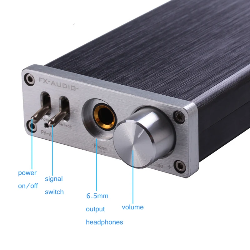 FX-Audio PH-A1 Pure Class A Mini Headphone Amplifier UPC1237 Protection 3.5mm/RCA Input Amplifier for HD650 for AKG701