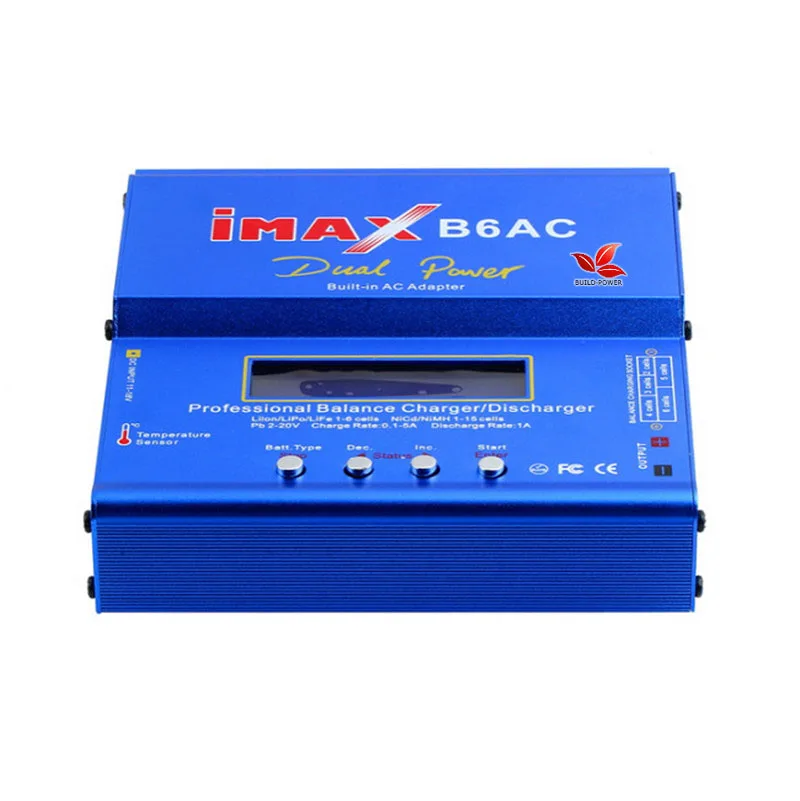 IMAX B6 AC 80 Вт B6AC Lipo NiMH 3S/4S/RC балансирующее зарядное устройство + EU US AU UK Разъем Питания