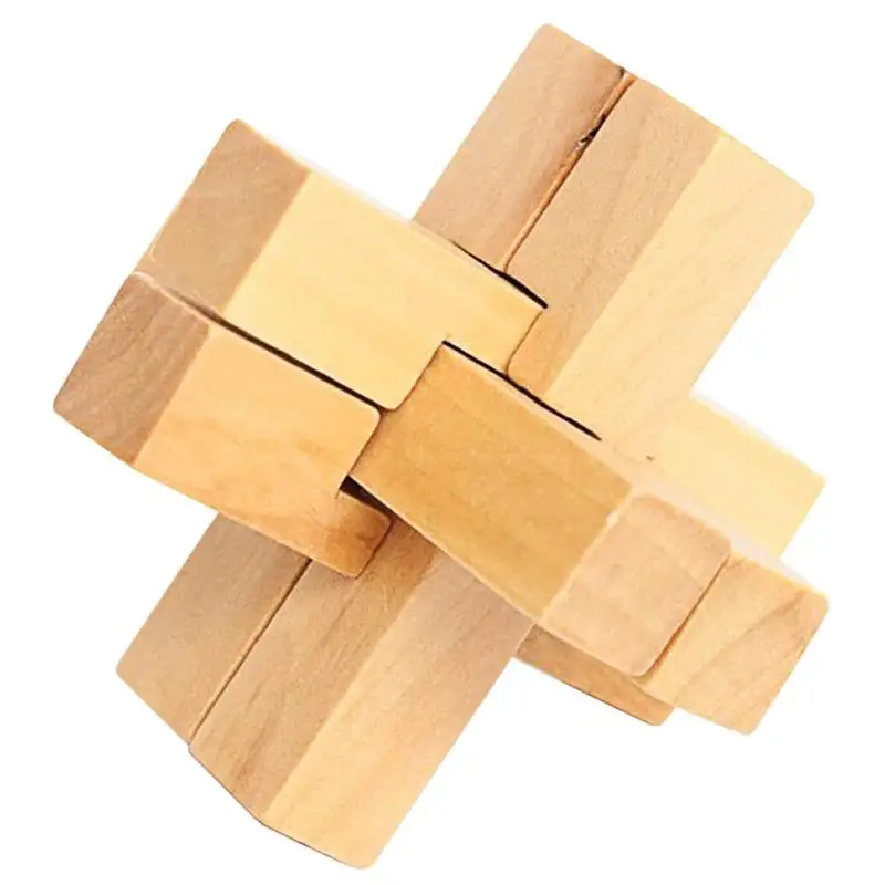 

Luban Lock Kids Wooden Chinese Traditional Puzzle Child Brain Game 3D Wooden Interlocking Burr Puzzles Game Toy For Kid Gift