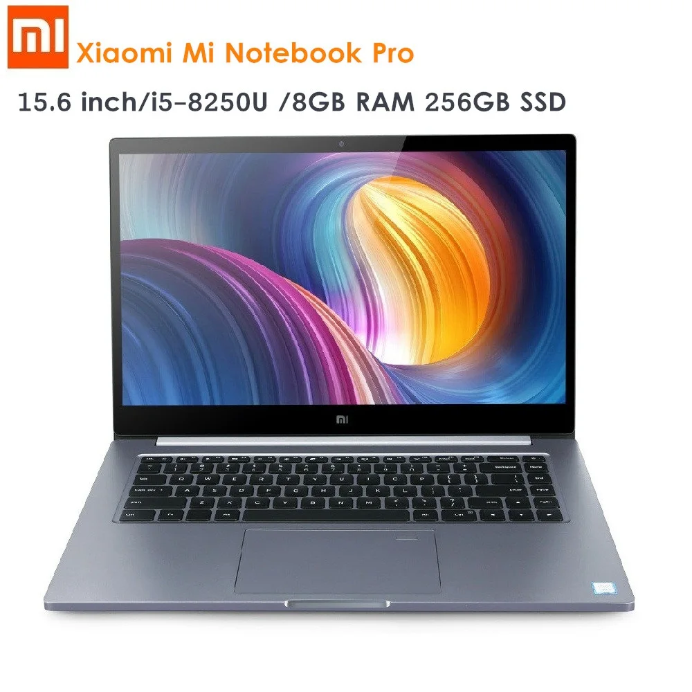 Originale Xiao mi mi notebook pro Da 15.6 pollici Finestre 10 intel core I5/I7 quad CORE Del Computer Portatile 1.8 Ghz SSD DA 256 GB di Riconoscimento Delle Impronte Digitali