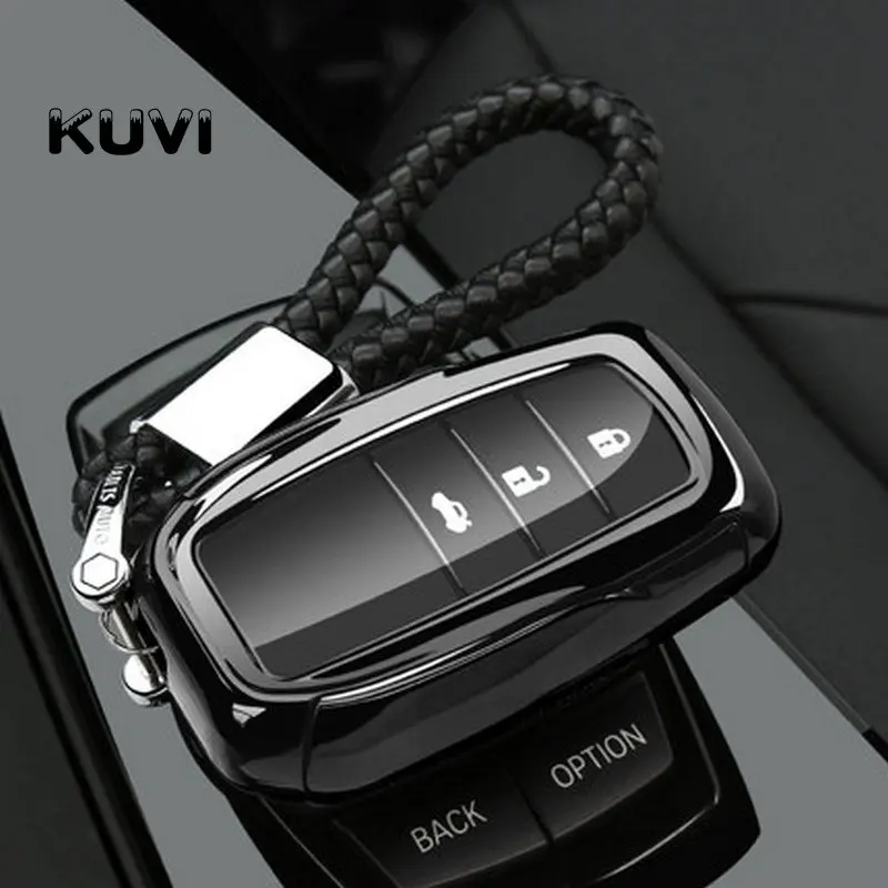 

New Car Styling TPU Key Cover Case For Toyota Chr C-hr RAV4 Land Cruiser 200 Avensis Auris Corolla Prius Key Shell Ring Holder