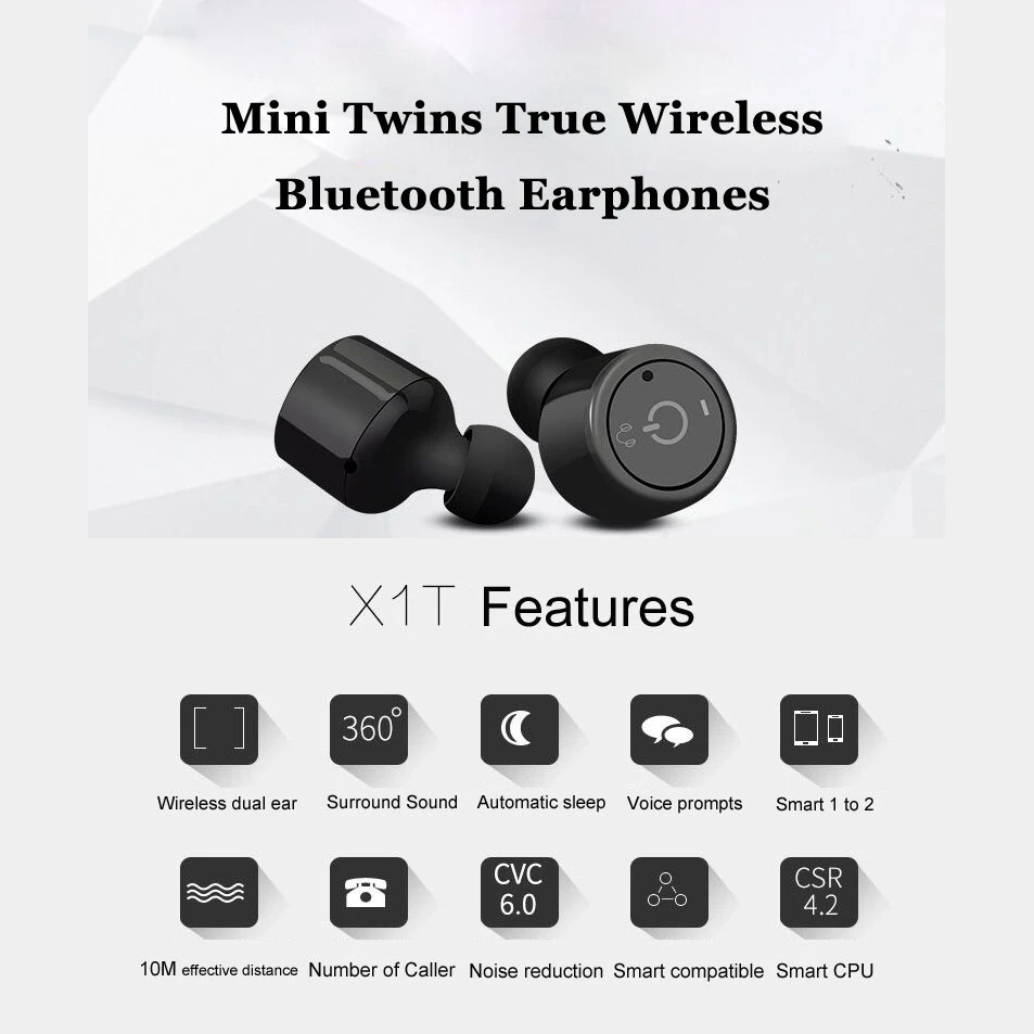 ELEGIANT X150T настоящие Беспроводные стерео Bluetooth наушники с микрофонами для Iphone