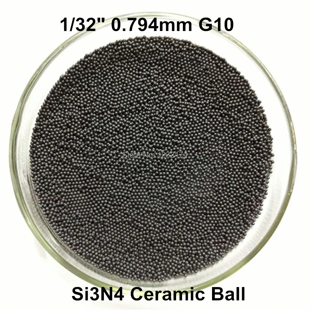 

1/32"=0.794mm Silicon Nitride Ceramic Ball Si3N4 G10 for Bearing,Pump, Valve ball, linear slider, etc. 0.794mm ceramic ball