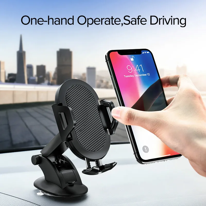 

Telescopic Car Suction Cup Mobile Phone Holder Stand Multi-Angle Independent Control Simple Stylish Practical Easy to Install