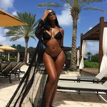 Сексуальные женские Купальники бразильские дерзкие бикини нижняя сторона Галстук Стринги купальный костюм купальник