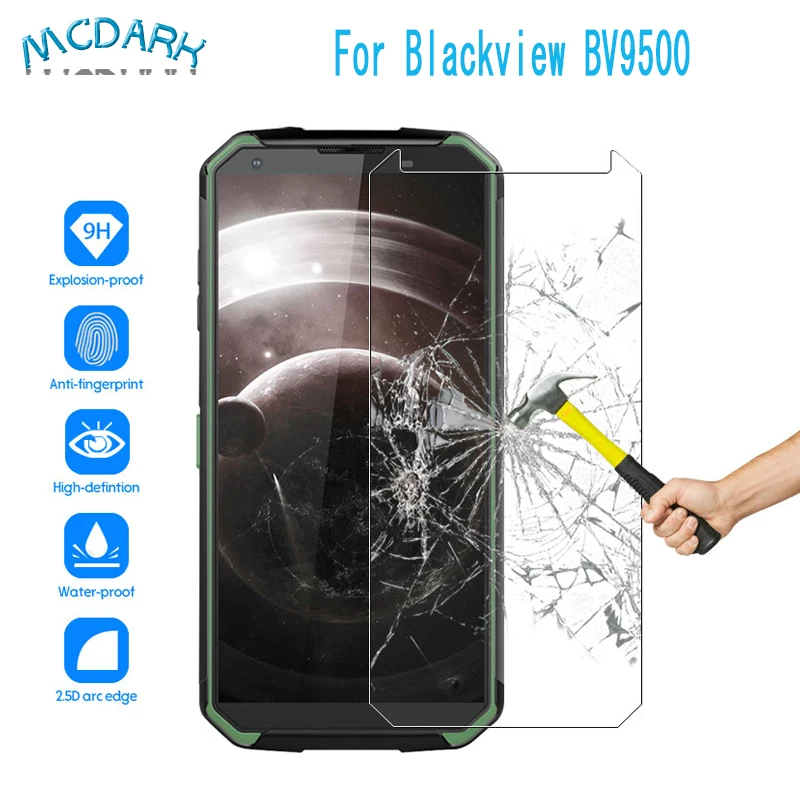 Mcdark 5 7 дюймов для Blackview BV9500 Защитная пленка переднего стекла Pro легко