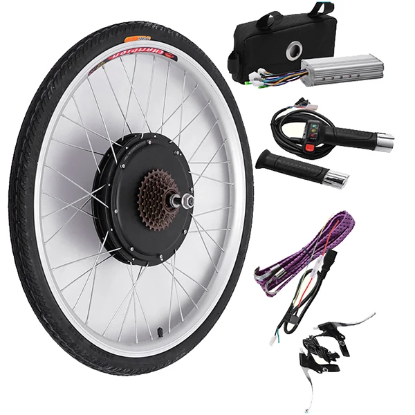 

500W 48V Elektrisch Hinter E-fahrrad Mountainbike 26" Rad Fahrrad Umbausatz Kit New Rear Wheel Electric Bike Conversion kit