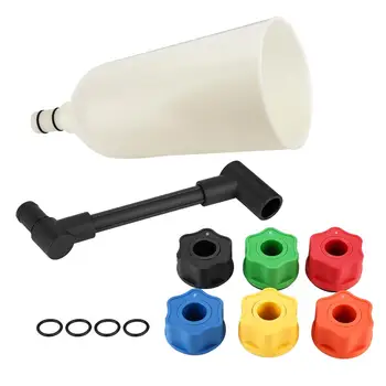 

8Pcs Car Engine Oil Funnel Adaptor Filling Filler Set Plus Swivel Offset Extension Tube tools for the car New Car Repair Tool