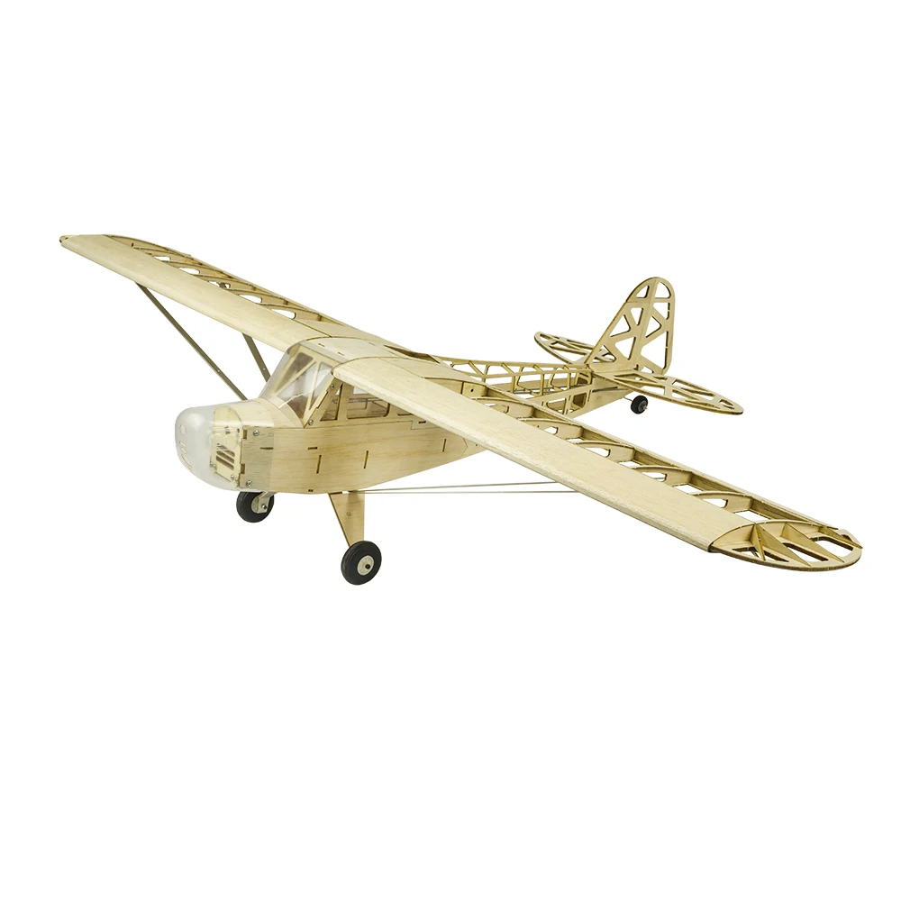 Оригинальная трубка J3 Cub 1 2 м 1200 мм разлетающая Крыла Деревянная лазерная резка