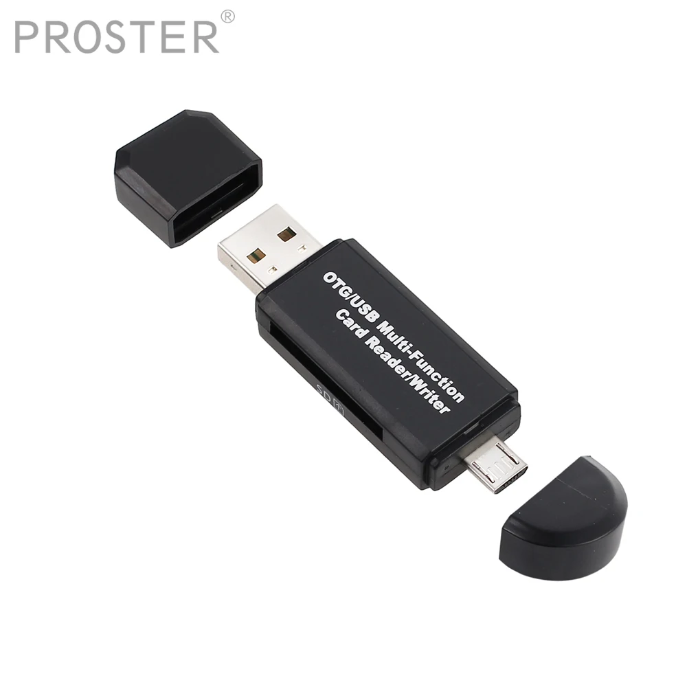 

PROSTER Memery Cards Reading Device Micro USB OTG to USB 2.0 SD Card Reader For Android Phone Tablet PC card read Adapter