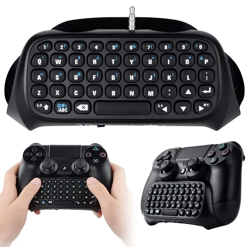 Mini Wireless Chatpad Keyboard Message Keypad For Sony PlayStation 4 PS4/Slim/Pro GamePad