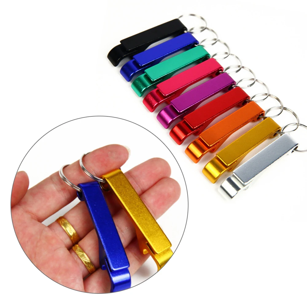 Key Chain Beer Bottle Opener 4 in 1 Pocket Metal Metal Split Tool