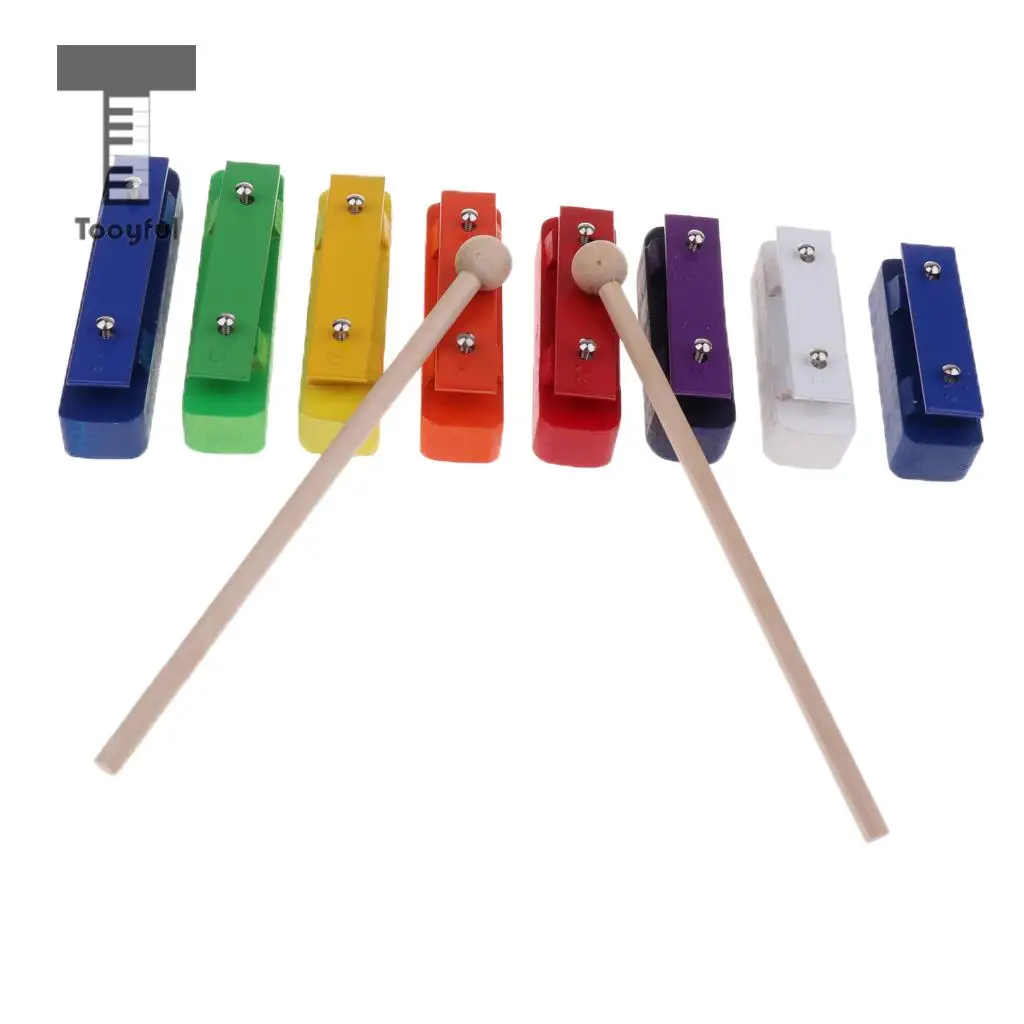 

Tooyful 8 Keys Colorful Xylophone Mallet Stick Exercise Kids Intelligence for Children Gift