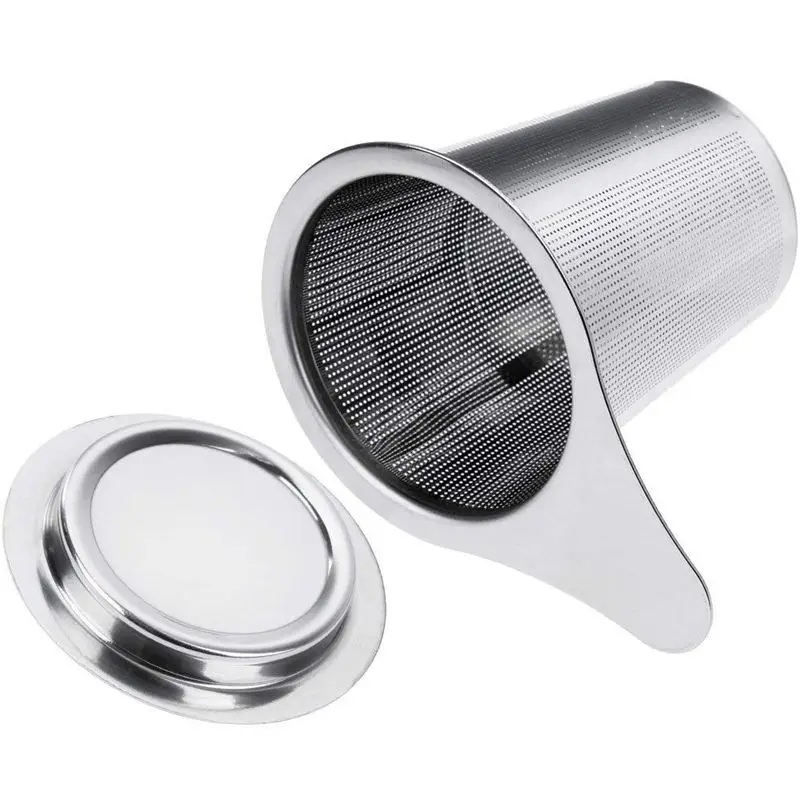 Filter The Stainless Steel Brewer Colander Has End Hole Handle And Lid For Mug Theiere- 6cm X 7.5cm | Дом и сад