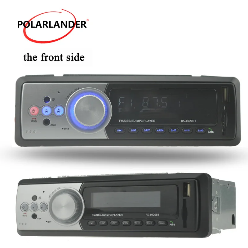 FM Receiver Aux Input 1 DIN Car Audio Stereo In Dash MP3 MMC WMA Radio Player Bluetooth USB/SD/MMC Card Reader Remote Control