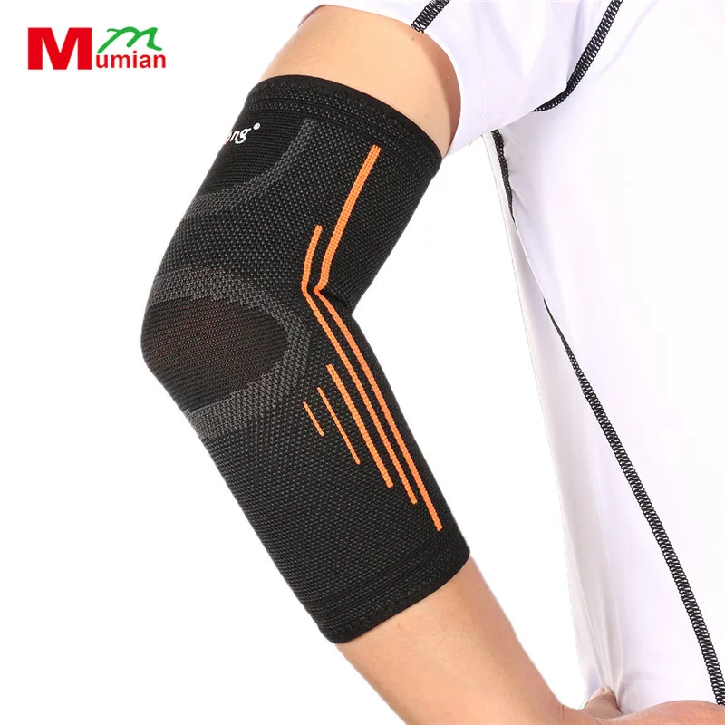 

Mumian 1Pcs Elbow Gym Support Elastic Elbow Protective Pad Breathable Sport Basketball Baseball Arm Sleeve Sports Safety Brace