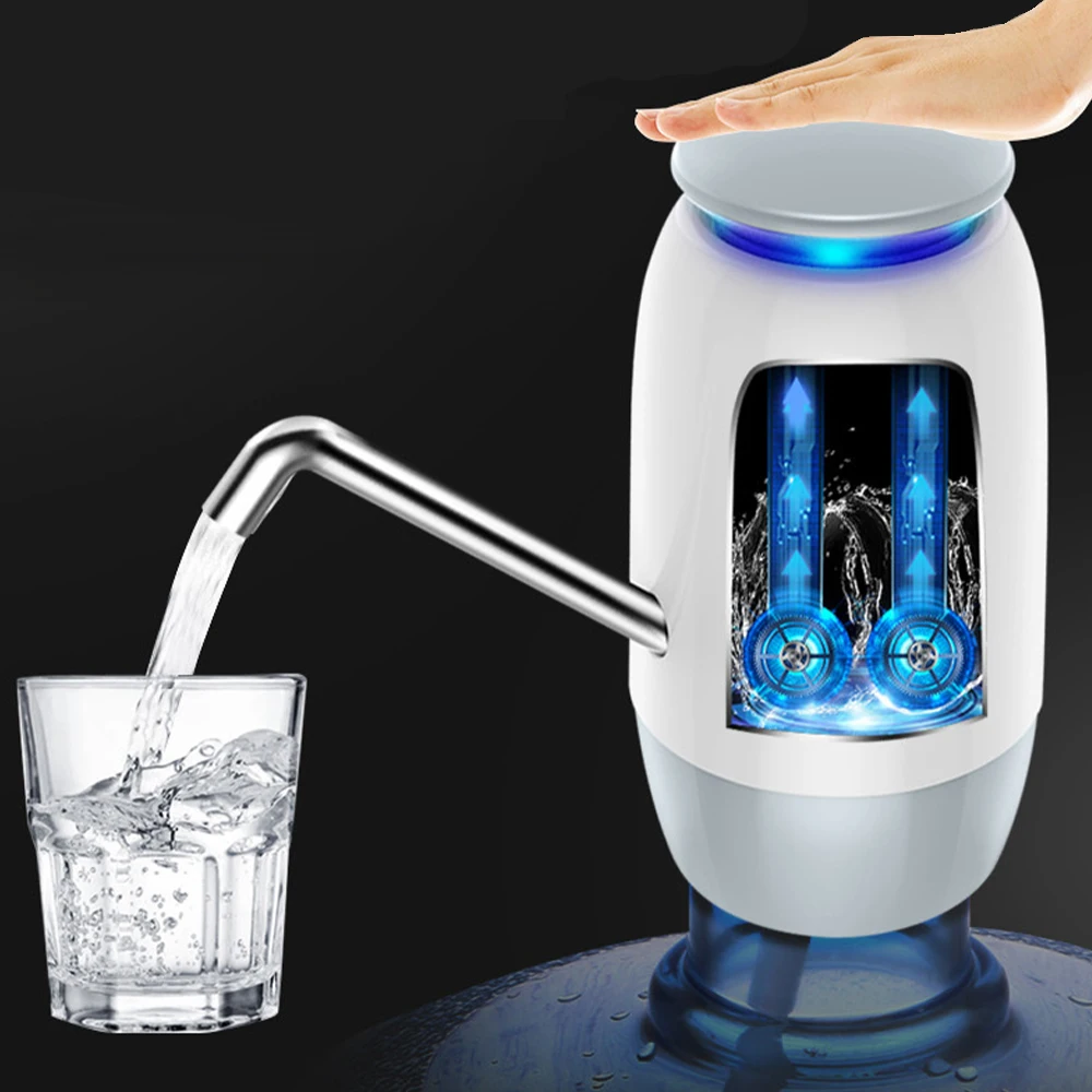 

Portable Electric Water Dispenser USB Charging Electric Water Dispenser Safety Child Lock Dual-Pump Water Treatment Appliances