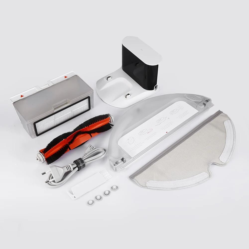 Roborock S50 Robot Vacuum Cleaner 2 Smart Cleaning Automatic Sweeping Wet Mopping App Control Auto Charge Planning Patch White