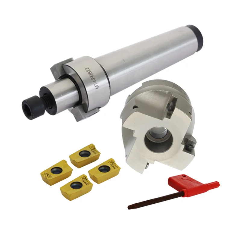1set MT4 FMB22 + 400R right angle shoulder Face Mill Cutter 50mm + 4pcs